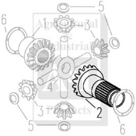Gear, Differential Side for Ford/New Holland 2600 Tractors