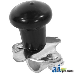 Spinner, Aluminum Steering Wheel (black plastic coated knob)