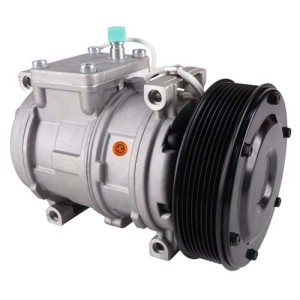 Nippondenso 10PA17C Compressor, with 8 Groove Clutch - New