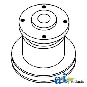 Pulley, Water Pump; Square Bolt Pattern