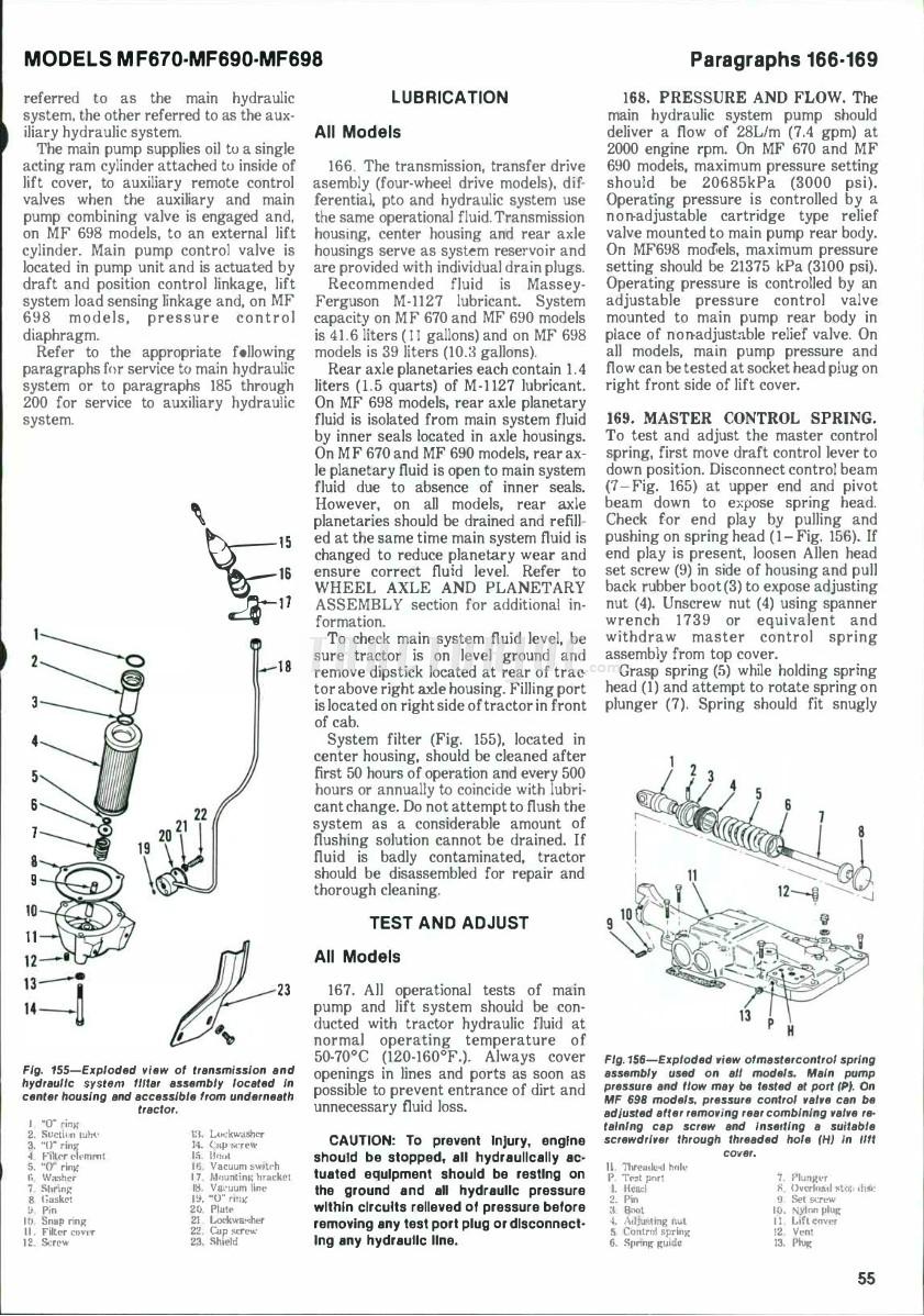 Massey Ferguson Mf670 Mf690 Mf698 Tractor Shop Manual Tractorjoe Com